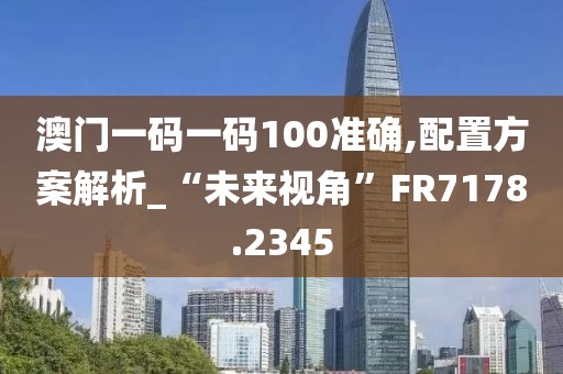 澳门一码一码100准确,配置方案解析_“未来视角”FR7178.2345