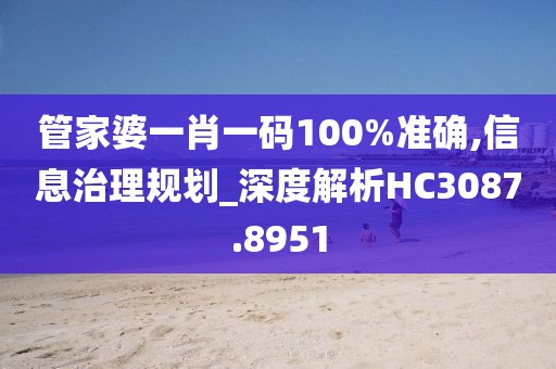管家婆一肖一码100%准确,信息治理规划_深度解析HC3087.8951