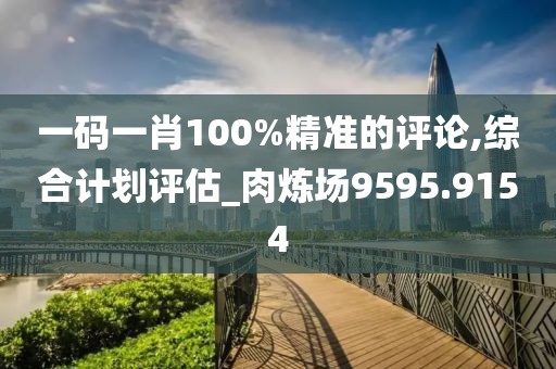 一码一肖100%精准的评论,综合计划评估_肉炼场9595.9154
