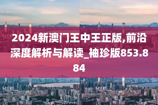 2024新澳门王中王正版,前沿深度解析与解读_袖珍版853.884