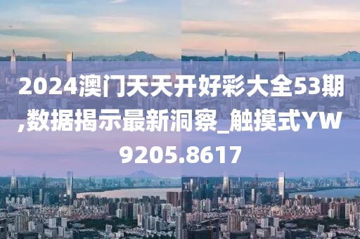 2024澳门天天开好彩大全53期,数据揭示最新洞察_触摸式YW9205.8617