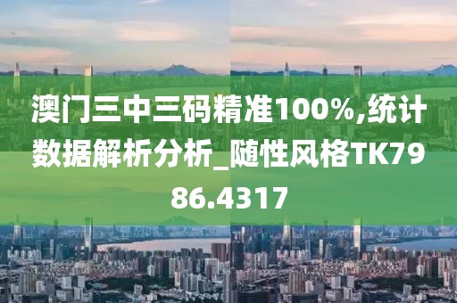 澳门三中三码精准100%,统计数据解析分析_随性风格TK7986.4317