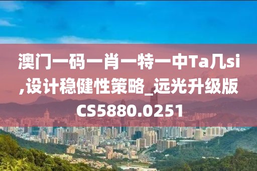 澳门一码一肖一特一中Ta几si,设计稳健性策略_远光升级版CS5880.0251