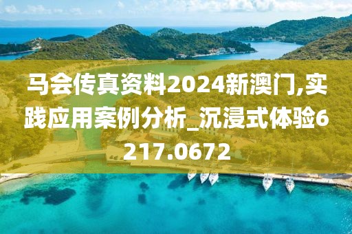 马会传真资料2024新澳门,实践应用案例分析_沉浸式体验6217.0672