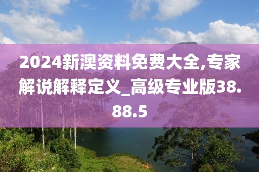 2024新澳资料免费大全,专家解说解释定义_高级专业版38.88.5