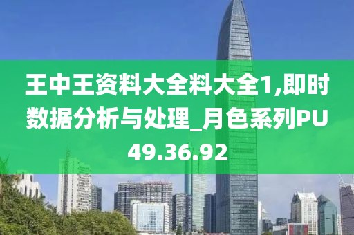 王中王资料大全料大全1,即时数据分析与处理_月色系列PU49.36.92