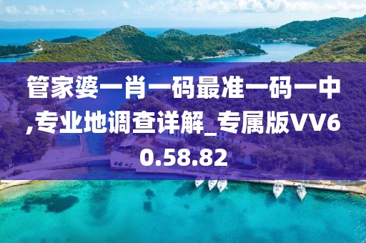 管家婆一肖一码最准一码一中,专业地调查详解_专属版VV60.58.82
