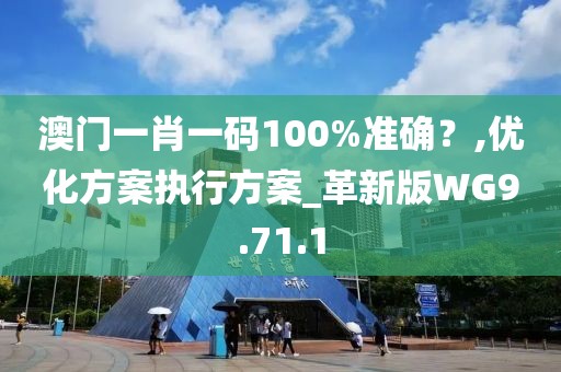 澳门一肖一码100%准确？,优化方案执行方案_革新版WG9.71.1