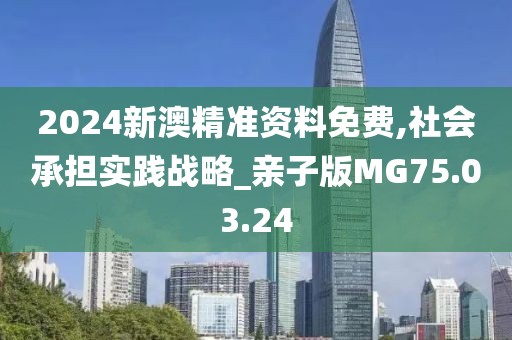 2024新澳精准资料免费,社会承担实践战略_亲子版MG75.03.24