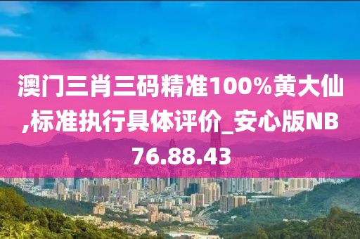 澳门三肖三码精准100%黄大仙,标准执行具体评价_安心版NB76.88.43