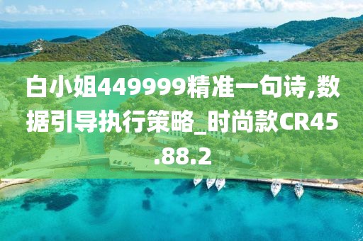 白小姐449999精准一句诗,数据引导执行策略_时尚款CR45.88.2