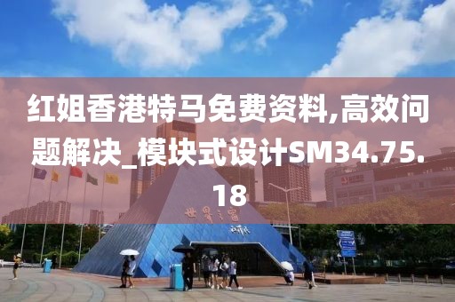 红姐香港特马免费资料,高效问题解决_模块式设计SM34.75.18
