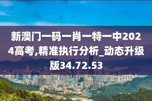 新澳门一码一肖一特一中2024高考,精准执行分析_动态升级版34.72.53