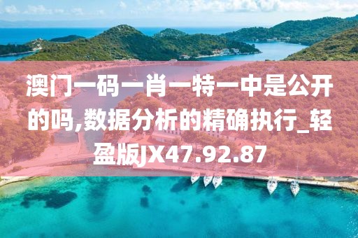 澳门一码一肖一特一中是公开的吗,数据分析的精确执行_轻盈版JX47.92.87