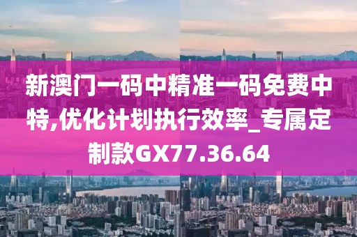 新澳门一码中精准一码免费中特,优化计划执行效率_专属定制款GX77.36.64