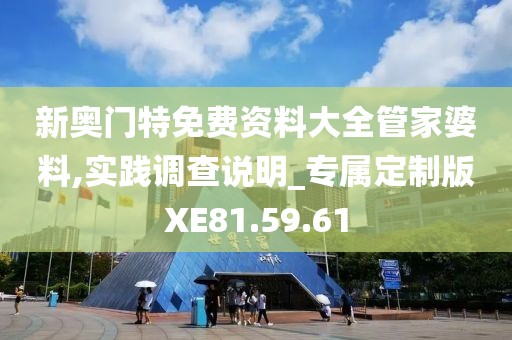 新奥门特免费资料大全管家婆料,实践调查说明_专属定制版XE81.59.61