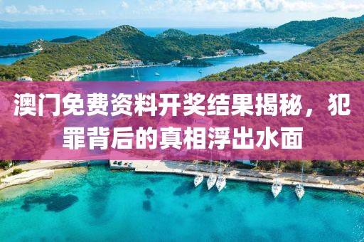 澳门免费资料开奖结果揭秘，犯罪背后的真相浮出水面