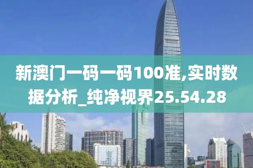 新澳门一码一码100准,实时数据分析_纯净视界25.54.28