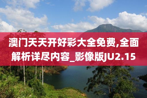 澳门天天开好彩大全免费,全面解析详尽内容_影像版JU2.15