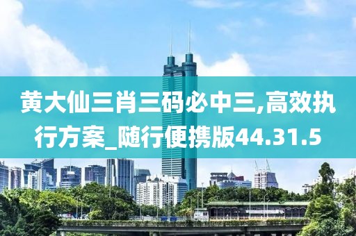 黄大仙三肖三码必中三,高效执行方案_随行便携版44.31.5