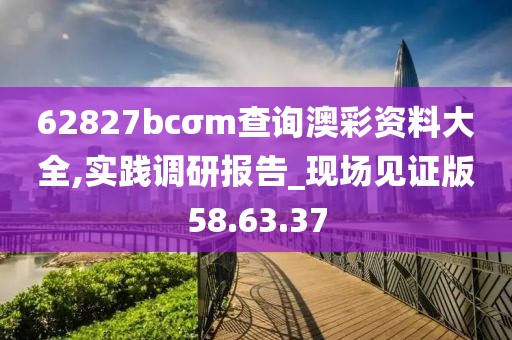 62827bcσm查询澳彩资料大全,实践调研报告_现场见证版58.63.37
