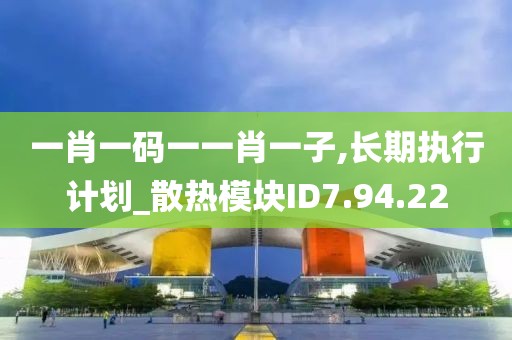 一肖一码一一肖一子,长期执行计划_散热模块ID7.94.22