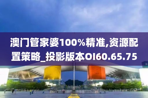 澳门管家婆100%精准,资源配置策略_投影版本OI60.65.75