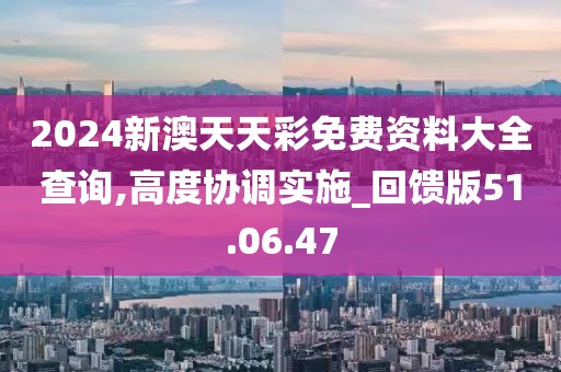 2024新澳天天彩免费资料大全查询,高度协调实施_回馈版51.06.47