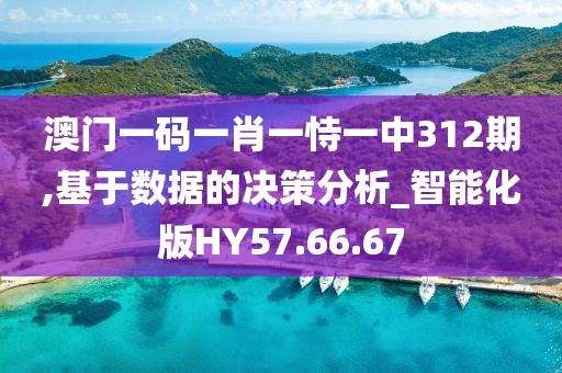 澳门一码一肖一恃一中312期,基于数据的决策分析_智能化版HY57.66.67