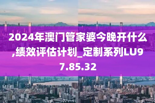 2024年澳门管家婆今晚开什么,绩效评估计划_定制系列LU97.85.32
