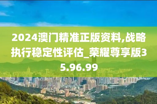 2024澳门精准正版资料,战略执行稳定性评估_荣耀尊享版35.96.99