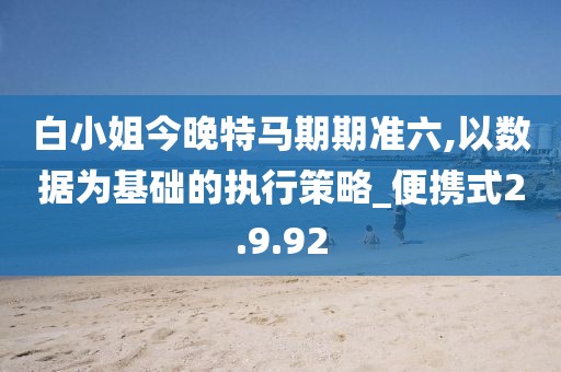 白小姐今晚特马期期准六,以数据为基础的执行策略_便携式2.9.92
