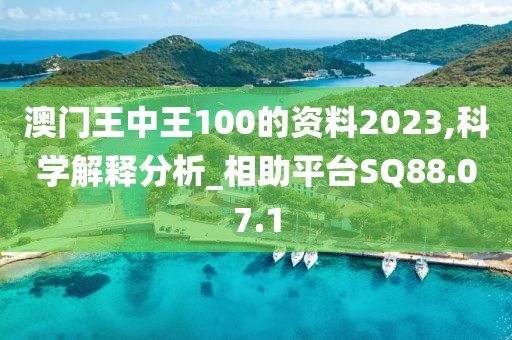 澳门王中王100的资料2023,科学解释分析_相助平台SQ88.07.1