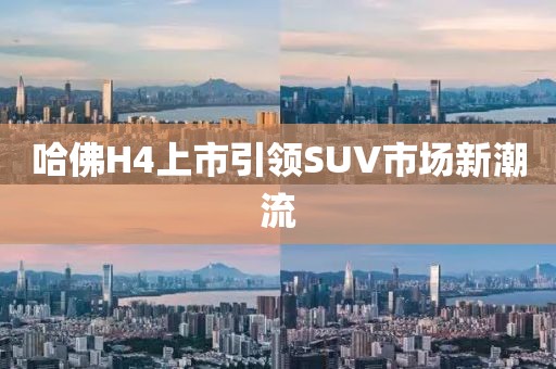 哈佛H4上市引领SUV市场新潮流