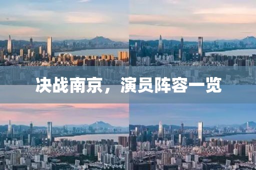 决战南京，演员阵容一览