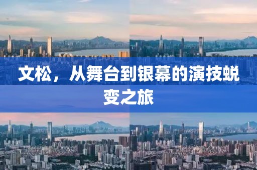 文松，从舞台到银幕的演技蜕变之旅