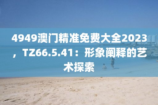 4949澳门精准免费大全2023，TZ66.5.41：形象阐释的艺术探索