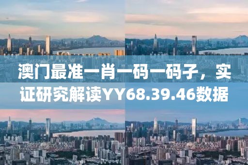 澳门最准一肖一码一码孑，实证研究解读YY68.39.46数据