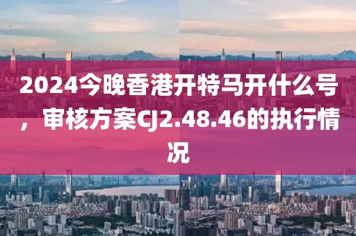 2024今晚香港开特马开什么号，审核方案CJ2.48.46的执行情况