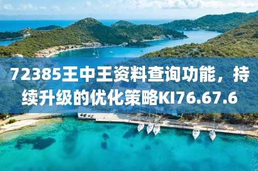 72385王中王资料查询功能，持续升级的优化策略KI76.67.6