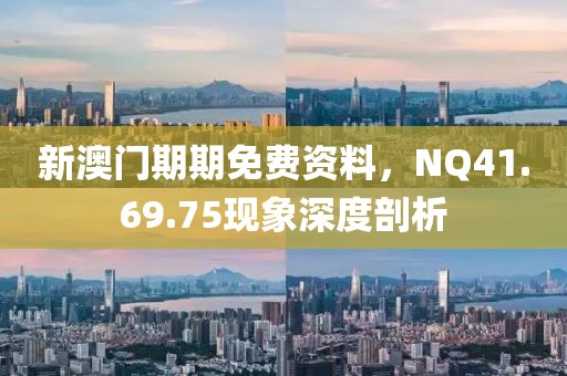 新澳门期期免费资料，NQ41.69.75现象深度剖析