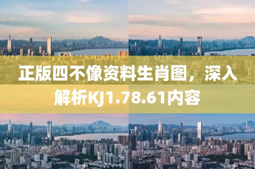正版四不像资料生肖图，深入解析KJ1.78.61内容