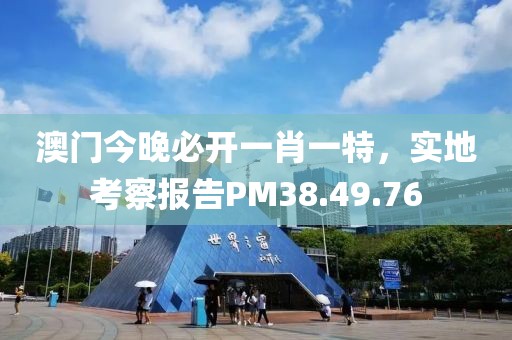 澳门今晚必开一肖一特，实地考察报告PM38.49.76