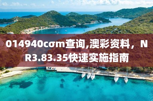 014940cσm查询,澳彩资料，NR3.83.35快速实施指南