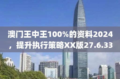 澳门王中王100%的资料2024，提升执行策略XX版27.6.33