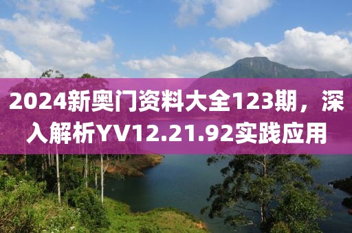 2024新奥门资料大全123期，深入解析YV12.21.92实践应用