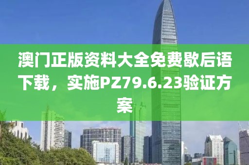 澳门正版资料大全免费歇后语下载，实施PZ79.6.23验证方案