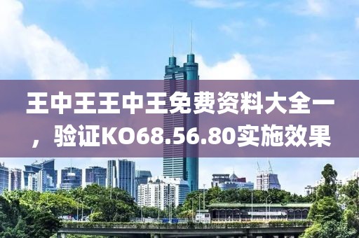 王中王王中王免费资料大全一，验证KO68.56.80实施效果