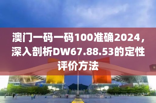 澳门一码一码100准确2024，深入剖析DW67.88.53的定性评价方法