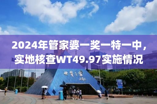 2024年管家婆一奖一特一中，实地核查WT49.97实施情况